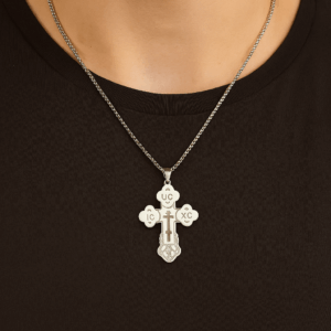 Lanac pravoslavni krst srebrni