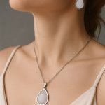 Set ogrlica minđuše mesečev kamen