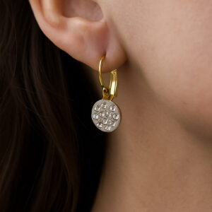 Srednje minđuše sa kristalima