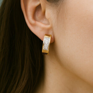 Srednje minđuše sa kristalima