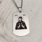 Lanac sa priveskom Svete Petke srebrni