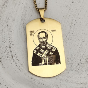 Lanac Sveti Nikola hirurški čelik zlatni