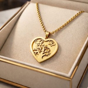 Lanac sa priveskom srca/drvo života