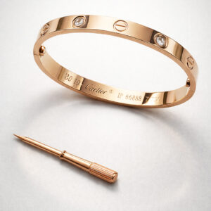 Love narukvica roze gold boja