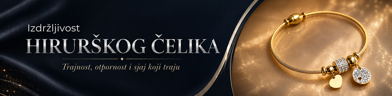 baner nakit do hirurškog čelika, osobine nakita